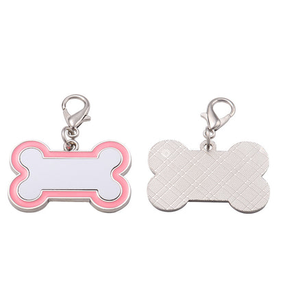 Bone Shaped Dog Tags Sublimation Blanks