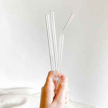 Glass Straws for Glass Cans Straight/Bent