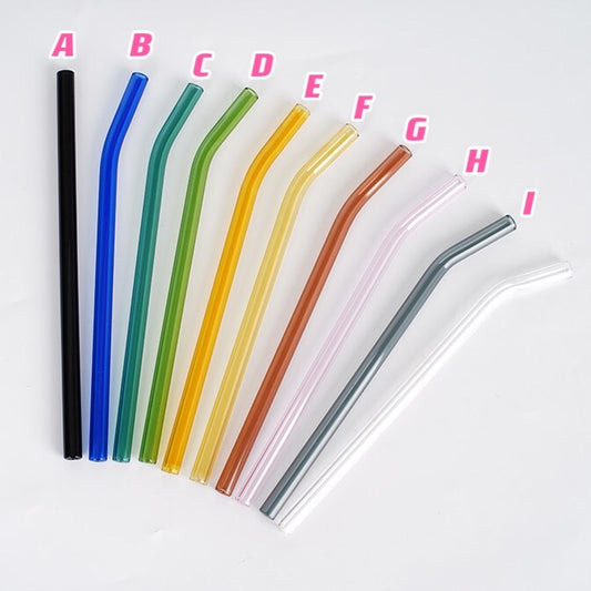Glass Straws for Glass Cans Straight/Bent