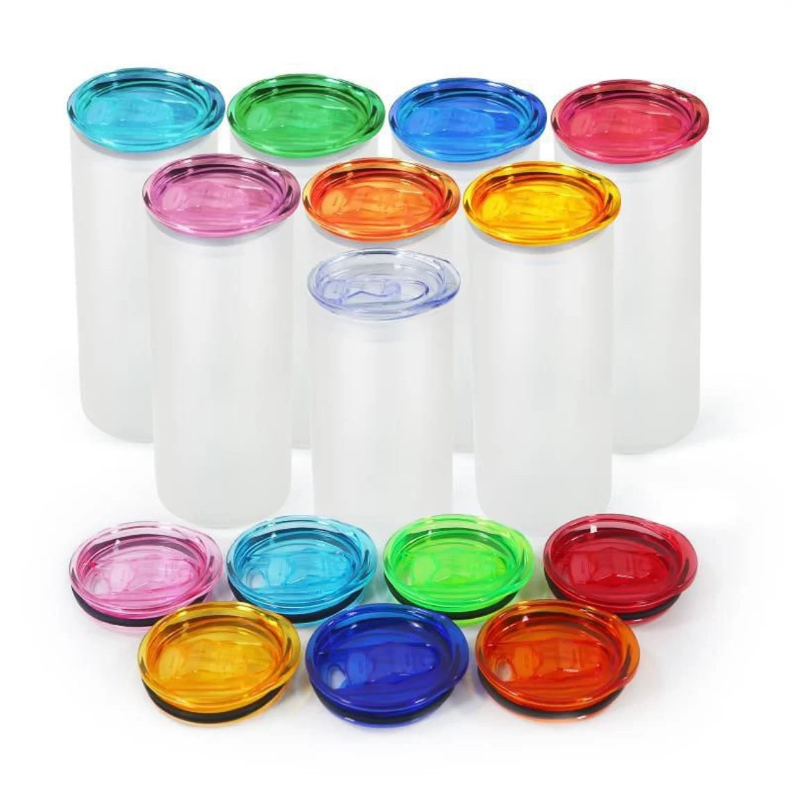 Replacement Color Lids for 20oz Tumblers and Glass Cans